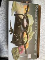 Mooie vintage gourmetstel op spiritus, 2- en 4 delig., Ophalen of Verzenden, Gebruikt, 4 t/m 7 personen