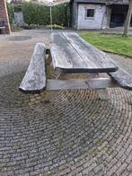 Robuuste picknicktafel, Tuin en Terras, Ophalen, Rechthoekig, Hout