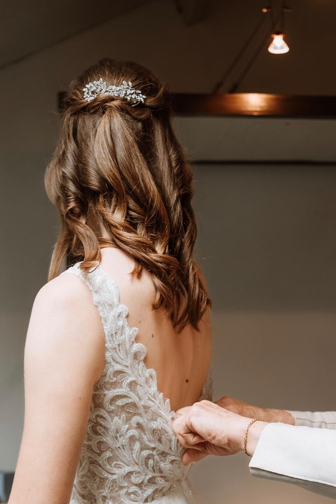 Haarsierraad / bruidskapsel, Kleding | Dames, Trouwkleding en Trouwaccessoires, Zo goed als nieuw, Accessoires, Ophalen of Verzenden