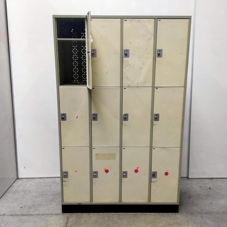 12-deurs  extra grote CP lockerkast - 195x122x48 cm (intens, Huis en Inrichting, Kasten | Lockerkasten, Gebruikt