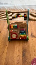 Houten loopwagen, Kinderen en Baby's, Speelgoed | Babyspeelgoed, Ophalen, Zo goed als nieuw, Auto, Met geluid
