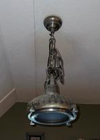 PTMD Industriële lamp hang lamp S zilver, Huis en Inrichting, Lampen | Hanglampen, Ophalen of Verzenden, Metaal, Zo goed als nieuw