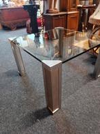 Peter Ghyczy Salontafel - Glas en Aluminium 70x70, Ophalen