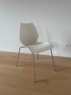 Kartell Maui stoel - kuip wit, frame verchroomd - design, Huis en Inrichting, Stoelen, Ophalen, Kunststof, Gebruikt, Wit