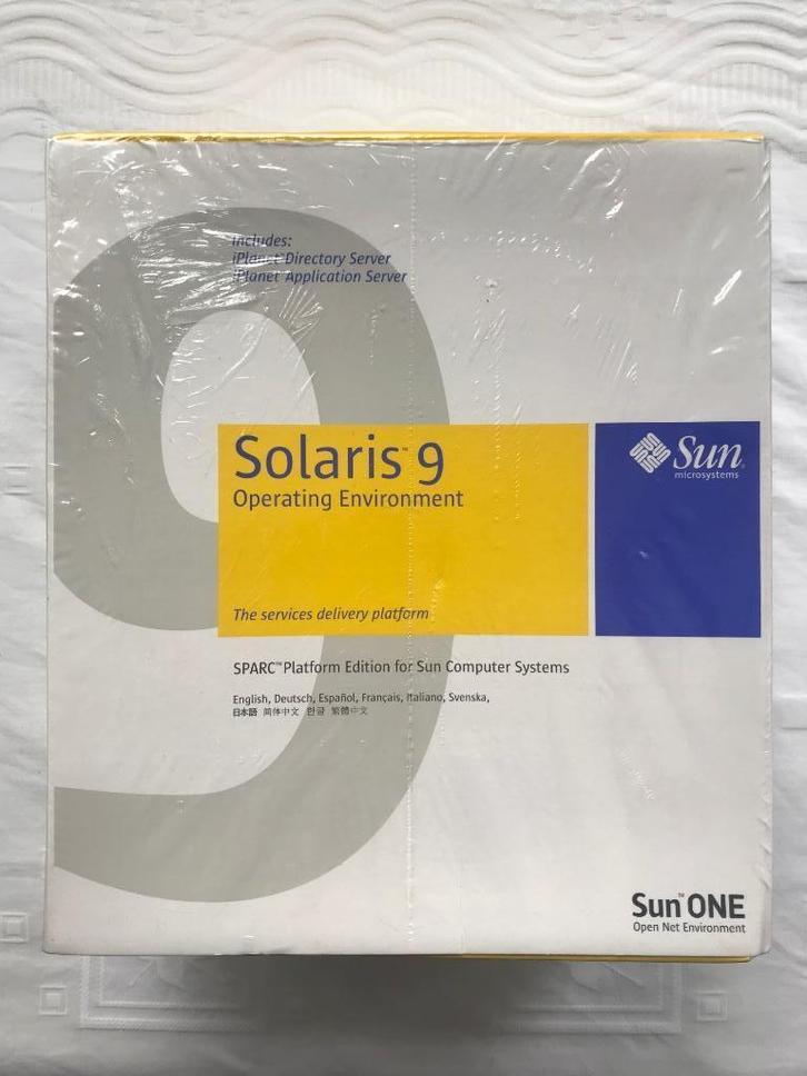 SUN Solaris 9 Operating Environment Java May 2002 NIEUW OVP, Computers en Software, Vintage Computers, Ophalen of Verzenden