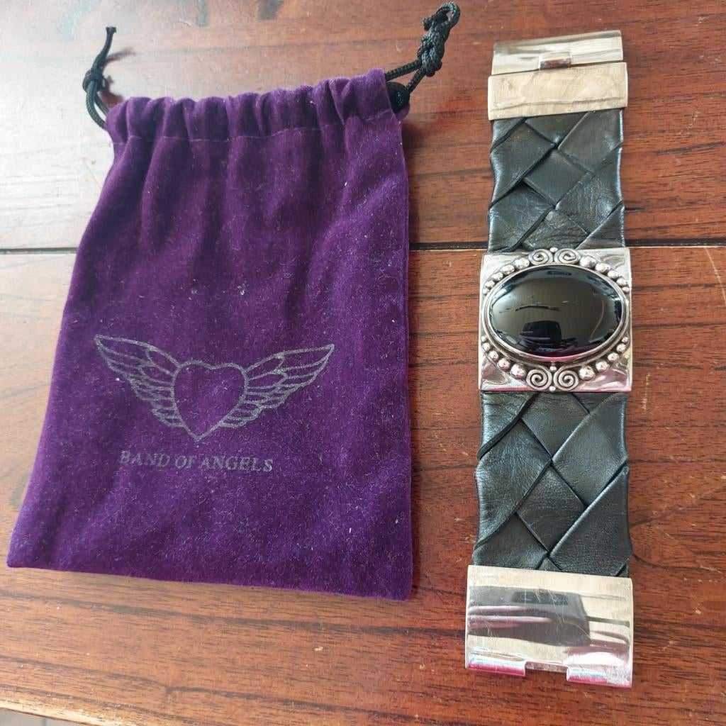 Armband van het merk Band of Angels., Verzenden, Zo goed als nieuw, Zwart, Zilver