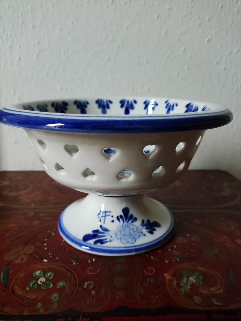 Prachtig vergiet van Delft Deco, Handpainted Holland, Verzenden
