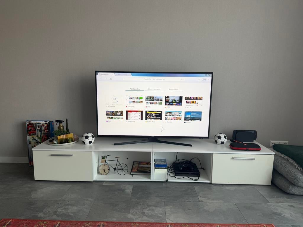 Tv meubel gratis, 100 tot 150 cm, Ophalen of Verzenden, Zo goed als nieuw, Minder dan 100 cm