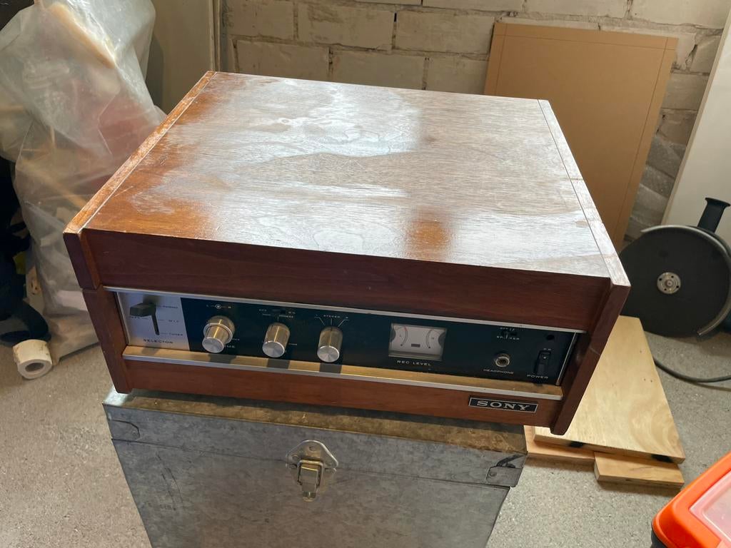 Sony taperecorder stereo center 230, Ophalen, Defecte bandrecorder, Met stofkap