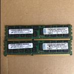 (LOT OF 2) Micron 8GB 2RX4 PC3L-10600R MT36KSF1G72PZ-1G4M1FE, Computers en Software, Gebruikt, Server, DDR3, Ophalen of Verzenden
