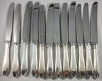 12 zilveren Dessert messen Puntfilet 835 zilver, Ophalen of Verzenden, Zilver