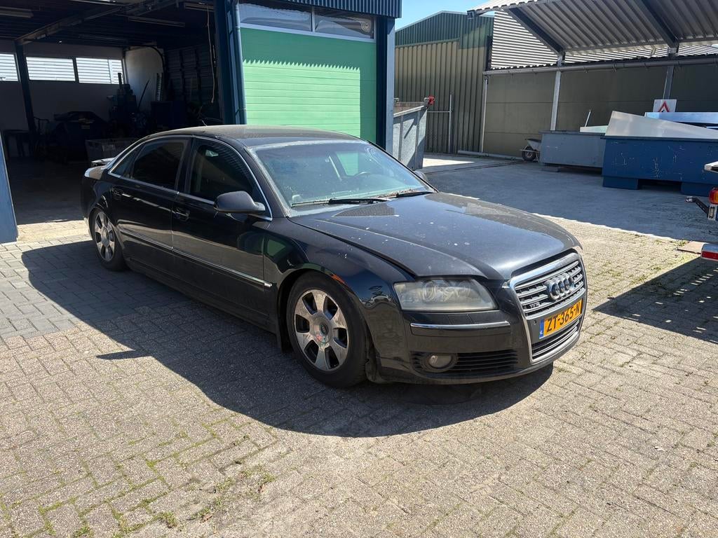 Gepantserde Audi A8L 6.0 W12 2005 81.902KM, Auto's, Audi, Automaat, Zwart, 12 cilinders, 4 stoelen