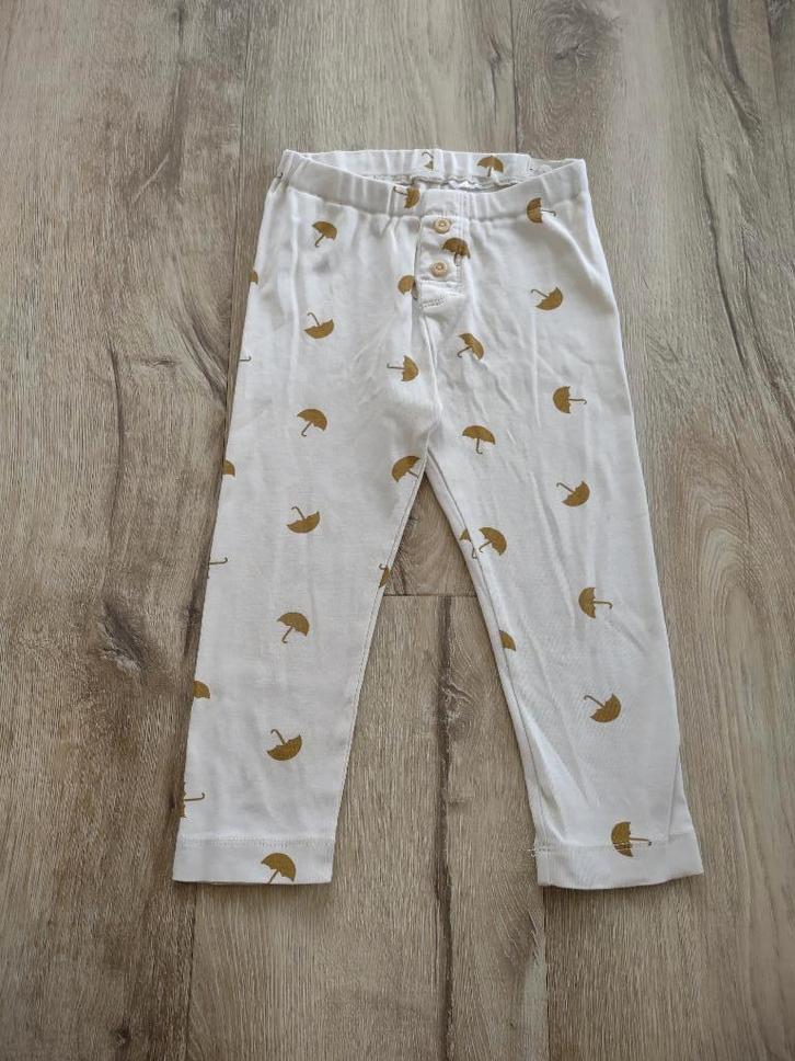 Prachtige ecru broek met paraplu's, maat 86. Katoenen broek., Kinderen en Baby's, Babykleding | Maat 86, Zo goed als nieuw, Meisje