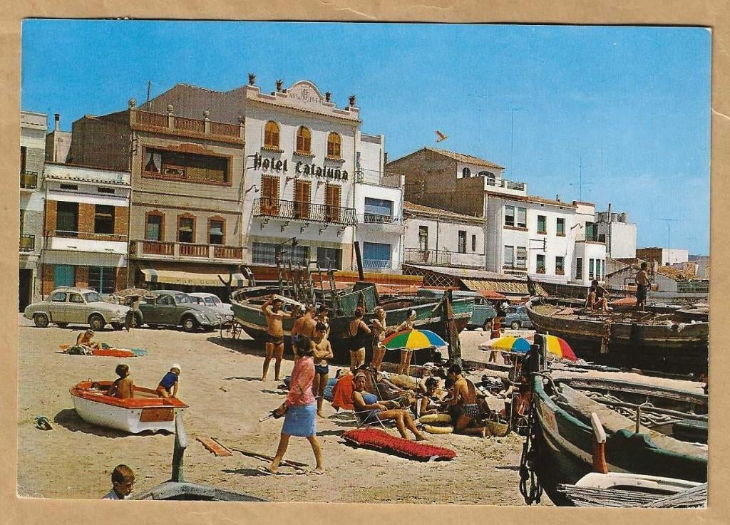 Ansichtkaart Spanje Calafell. Playa y paseo. Beach promenade, Ophalen of Verzenden, 1980 tot heden, Gelopen, Spanje