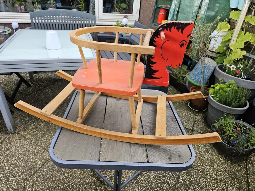 Vintage WIP Houten Schommelpaard, Gebruikt, Onbekend, Ophalen of Verzenden, Onbekend