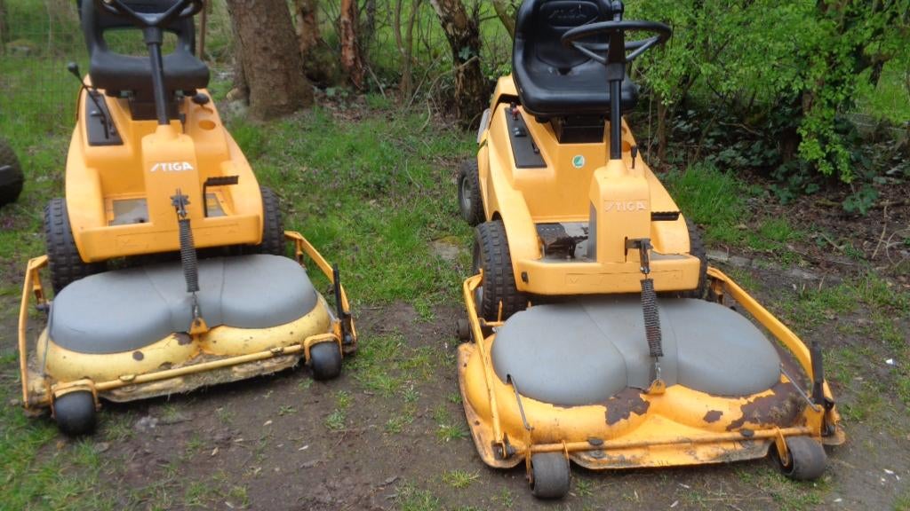 wegens inruil 2 x stiga villa met werk maaidek, Ophalen, Gebruikt, Versnellingen, Nederland