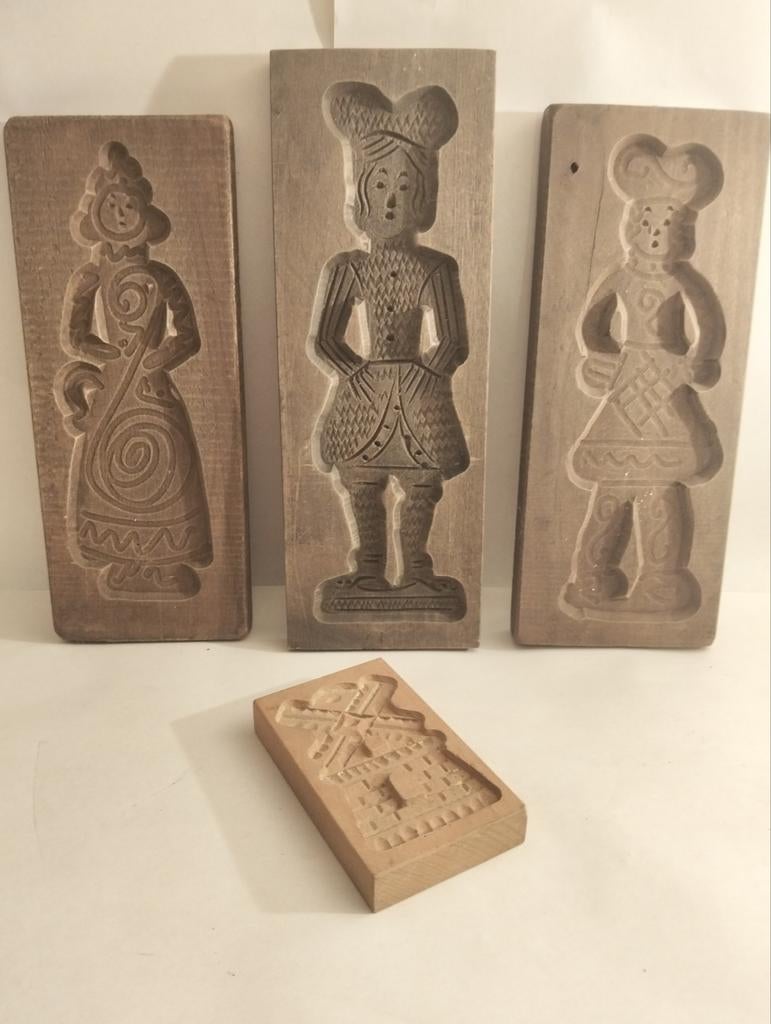 Houten koekplanken met figuren, Ophalen of Verzenden