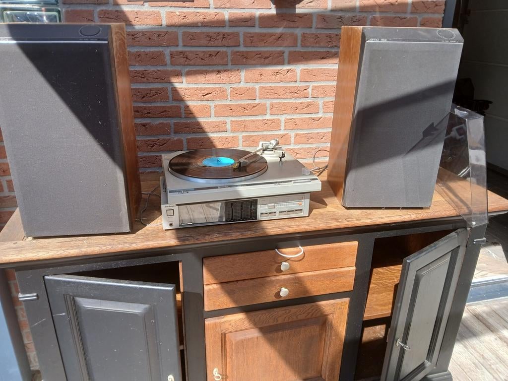 Technics SL-B310 Platenspeler met versterker en speakers, Audio, Tv en Foto, Platenspelers, Ophalen, Gebruikt, Automatisch, Platenspeler