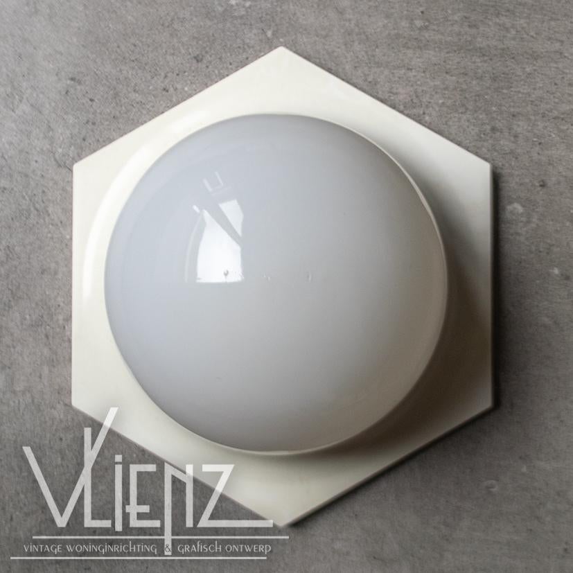 Vintage, retro hexagon lamp, wandlamp, plafondlamp zeshoek, Verzamelen, Retro, Huis en Inrichting, Ophalen of Verzenden