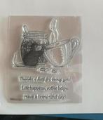 Clear stamp house mouse, koffie drinken, Ophalen of Verzenden, Nieuw, Clearstamp