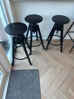 Dalfred barkruk zwart IKEA, Ophalen, Gebruikt, In hoogte verstelbaar, 90 cm of meer