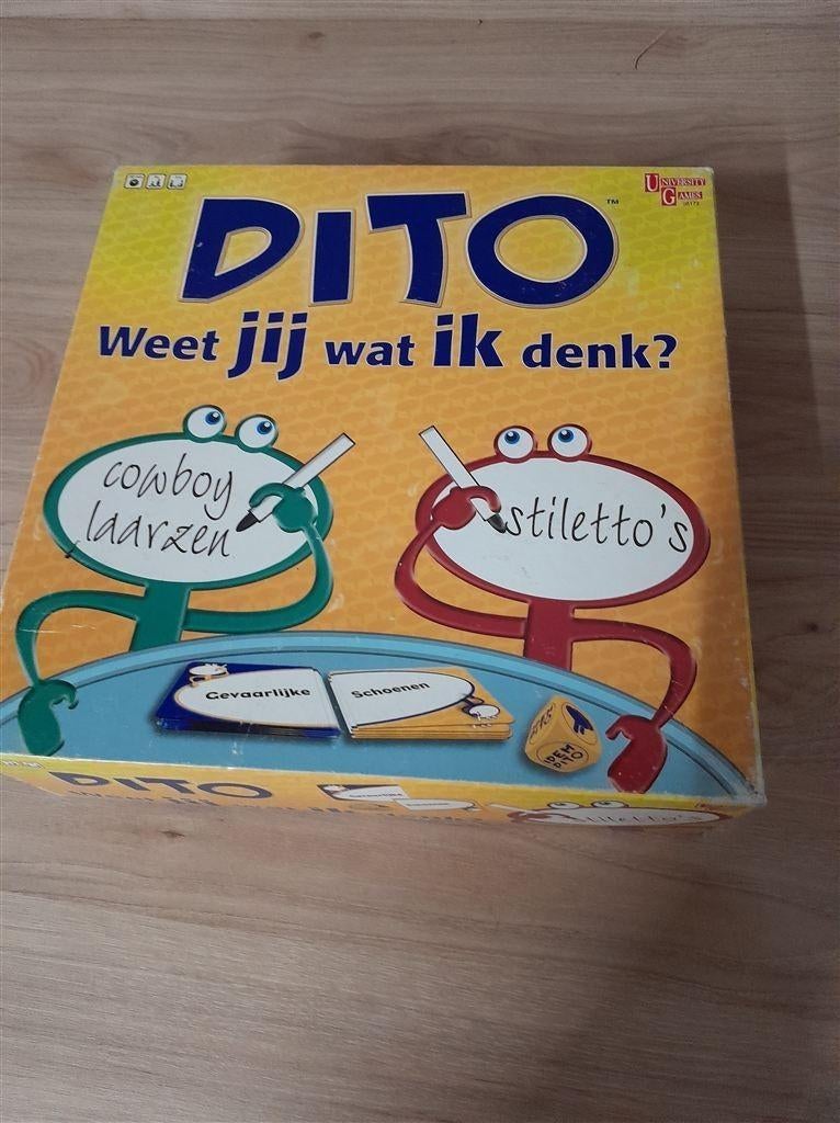 Dito weet jij wat ik denk - s1883, Hobby en Vrije tijd, Gezelschapsspellen | Bordspellen, Verzenden, Zo goed als nieuw