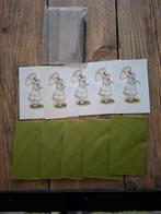 Vintage set van 5 kaarten met envelop en pen. Holly Hobbie., Diversen, Ophalen of Verzenden, Nieuw
