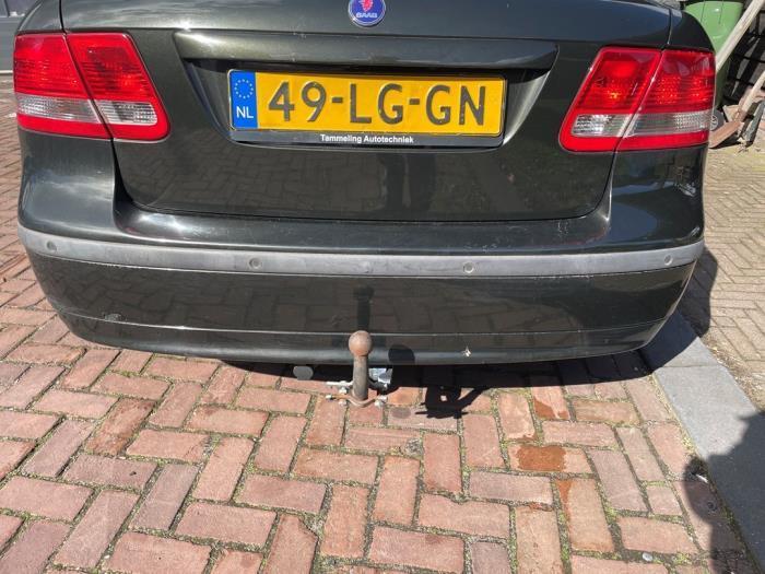 Achterbumper van een Saab 9-3, Auto-onderdelen, Carrosserie en Plaatwerk, Bumper, Saab, Gebruikt, 3 maanden garantie, Ophalen of Verzenden