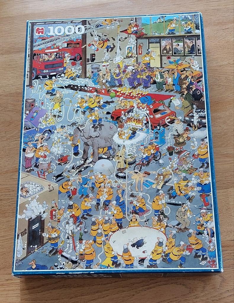 Jan van haasteren puzzel brandweer 1000 stukjes, Hobby en Vrije tijd, Denksport en Puzzels, Ophalen of Verzenden, 500 t/m 1500 stukjes
