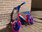 Kinder fiets 12 inch rood blauw spiderman, Fietsen en Brommers, Fietsen | Kinderfietsjes, Ophalen, Gebruikt, Minder dan 16 inch