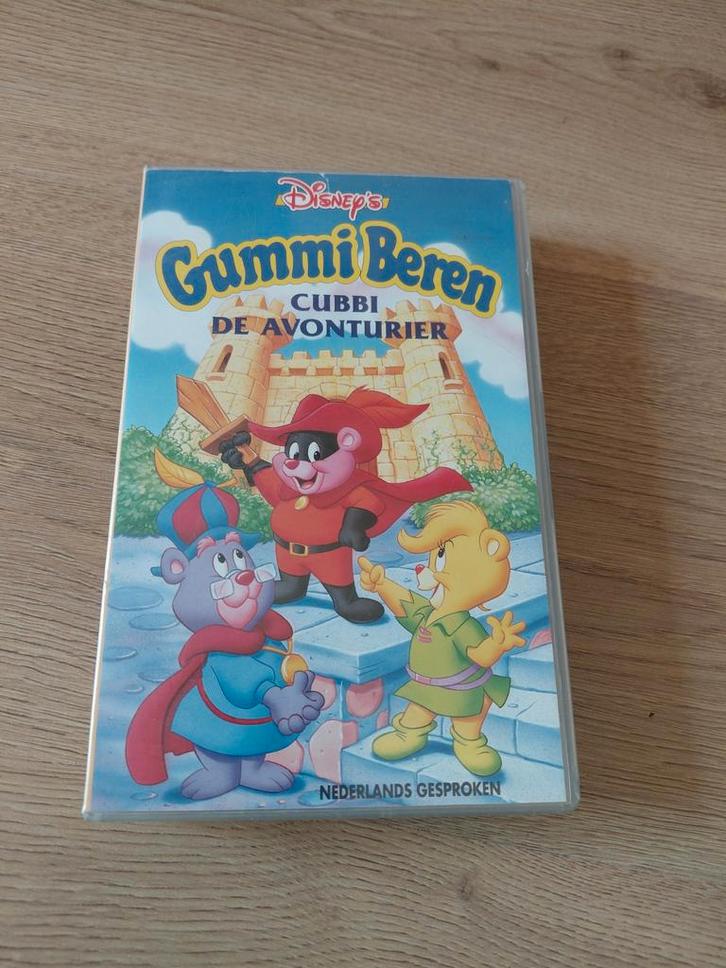 Disney De Gummiberen Cubbi de avonturier videoband., Cd's en Dvd's, VHS | Kinderen en Jeugd, Gebruikt, Tekenfilms en Animatie