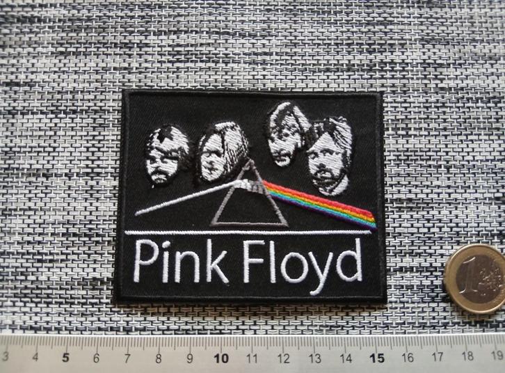 Pink Floyd faces dark side of the moon patch, Verzamelen, Muziek, Artiesten en Beroemdheden, Nieuw, Kleding, Verzenden