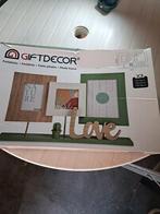 Foto standaard met 3 fotolijstjes en decoratie, Ophalen of Verzenden