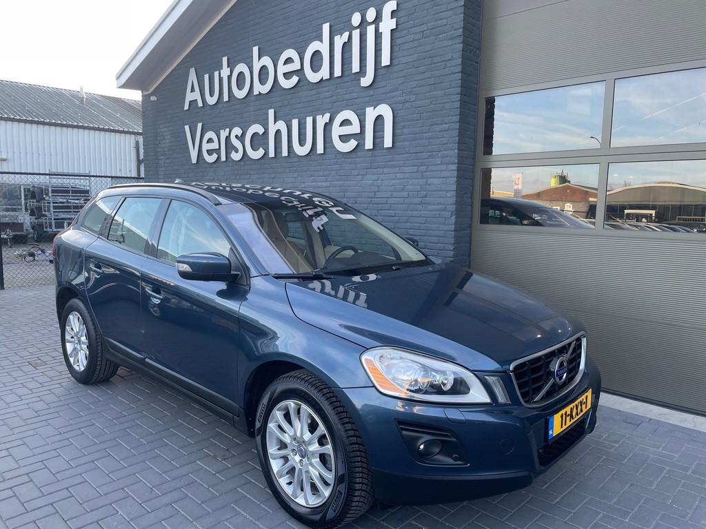 Volvo XC60 3.0 T6 AWD Summum xenon trekhaak pdc voor + achte, Auto's, Automaat, Gebruikt, Blauw, Bedrijf