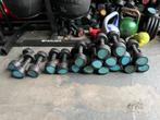 20 x 3 kg reebok rubberen dumbbells dumbbell set gewichten, Ophalen, Dumbbell, Gebruikt, Dumbbells