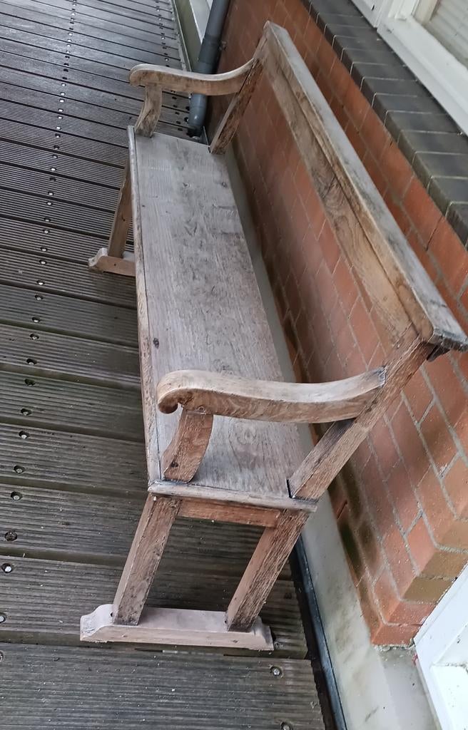 Authentiek houten bankje in zeer goede staat, Ophalen