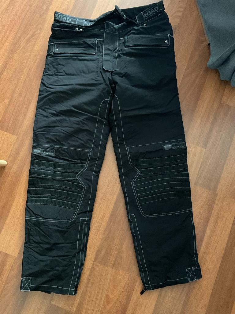 Motorbroek Zwart met Uitneembare Voering, Ophalen of Verzenden, Tweedehands, Broek | textiel