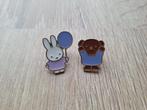 2 leuke pins van Nijntje en Boris te koop, Ophalen of Verzenden, Nieuw, Overige onderwerpen, Speldje of Pin