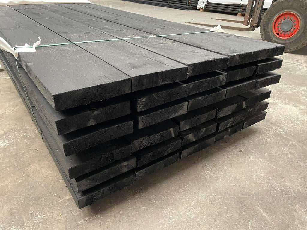 20 Zwarte balken | 45x195 mm | 403 cm