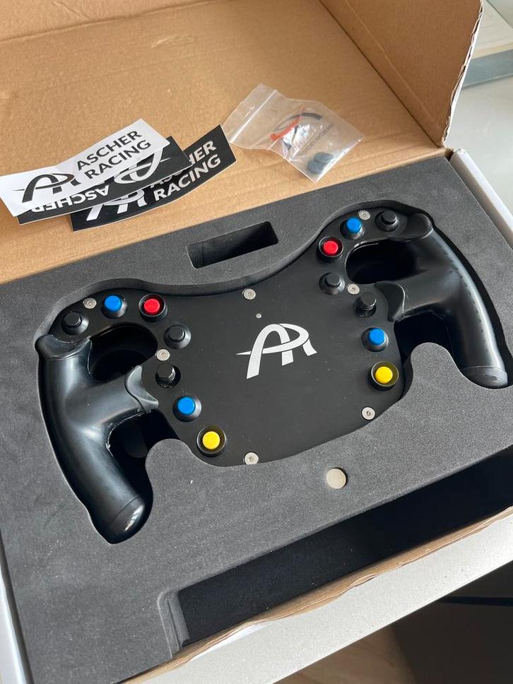 Ascher Racing F28-SC stuur simracing, Computers en Software, Joysticks, Zo goed als nieuw, Ophalen of Verzenden