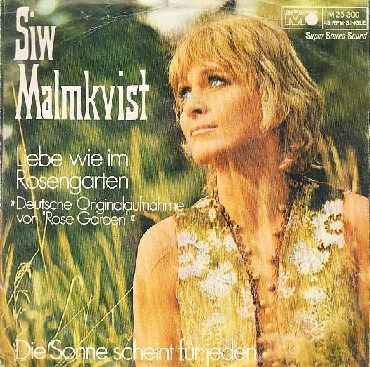 siw malmkvist - liebe wie im rosengarten (1971/ schlager), Gebruikt, 7 inch, Single, Ophalen of Verzenden