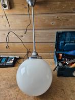 Vintage Gispen bollamp - Melkglas met chroom, Gebruikt, Ophalen of Verzenden, Glas, 75 cm of meer
