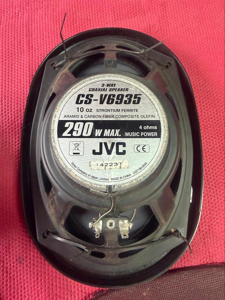 JVC CS-V6935 6x9 inch 3-weg Coaxiale Autospeakers Set, Auto diversen, Ophalen of Verzenden, Zo goed als nieuw