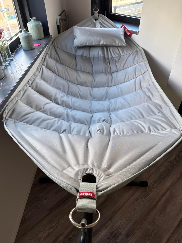 Fatboy Headdemock hangmat met standaard - Zo goed als nieuw, Tuin en Terras, Hangmatten, Binnen, Meerpersoons, Ophalen of Verzenden