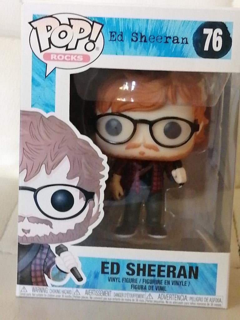 Funko Pop Ed Cheeran, Ophalen of Verzenden, Zo goed als nieuw
