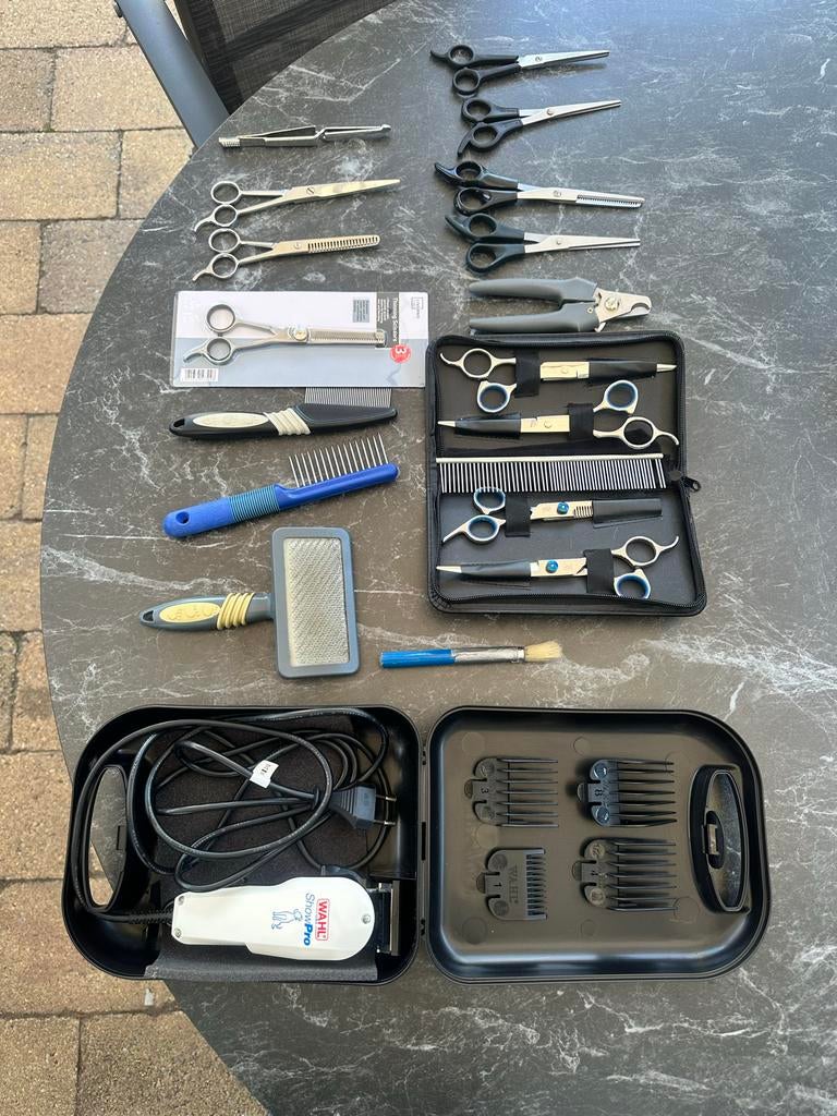 Honden trimspullen, Ophalen