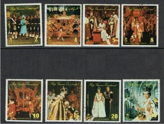 1977 Republiek Equatoriaal-Guinea Jubilee Queen Elizabeth, Ophalen, Overige landen, Gestempeld