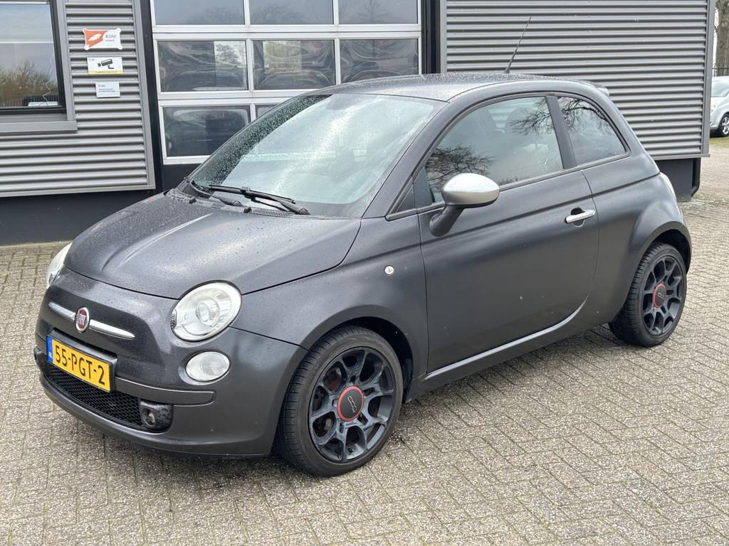 Fiat 500 0.9 TwinAir Blackjack (bj 2011), Euro 5, 86 pk, Lederen bekleding, 875 cc