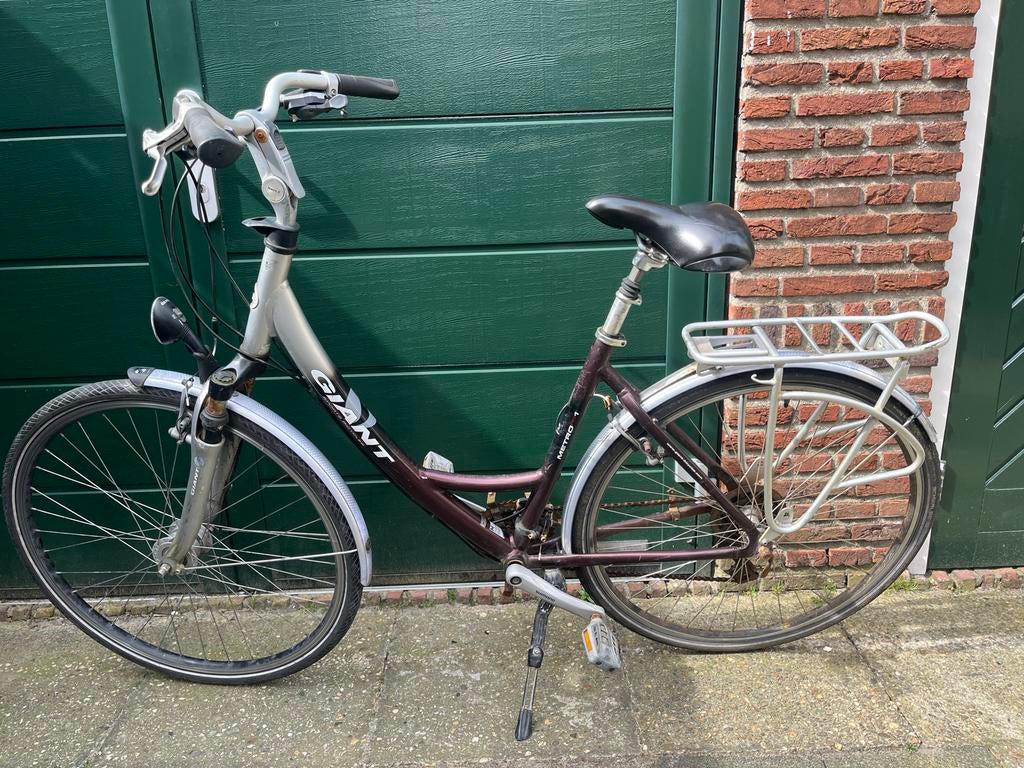 Giant damesfiets, Fietsen en Brommers, Velgrem, Versnellingen, 53 tot 56 cm, Gebruikt