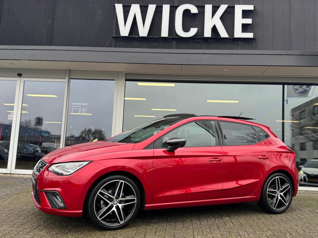 Seat Ibiza 1.0 TSI FR 116 PK DSG Panorama Navi Camera Leder, Auto's, Gebruikt, 580 kg, 1072 kg, Bedrijf